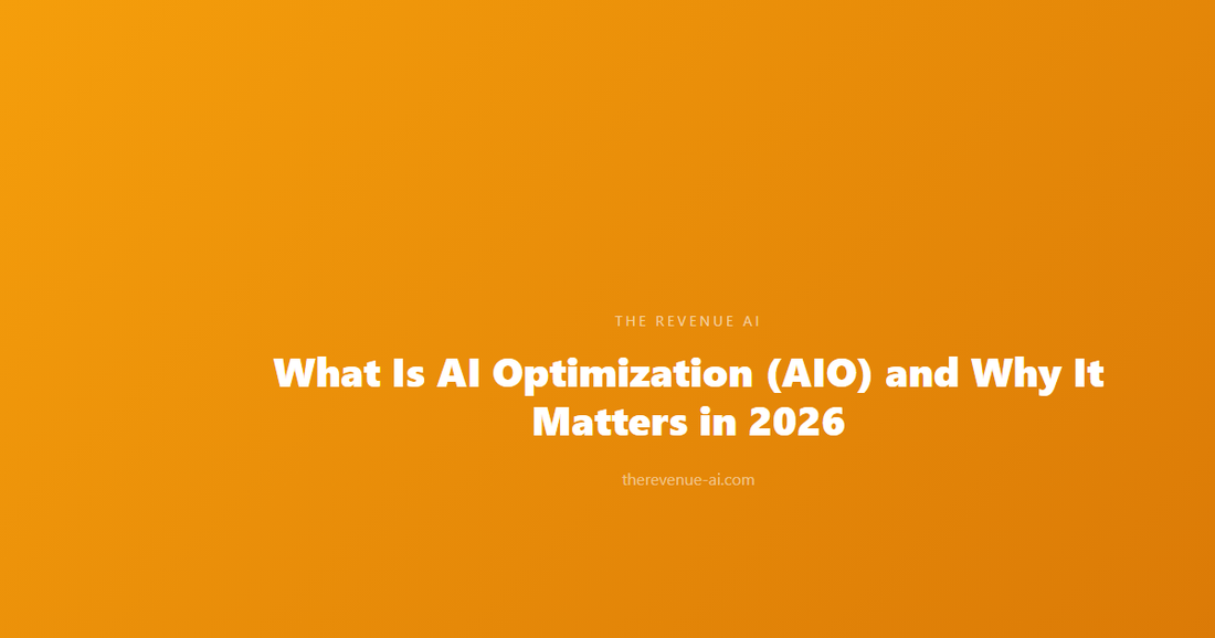 What Is AI Optimization (AIO) and Why It Matters in 2026