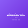 AI Business Plan - Investor-Ready Document in 24 Hours