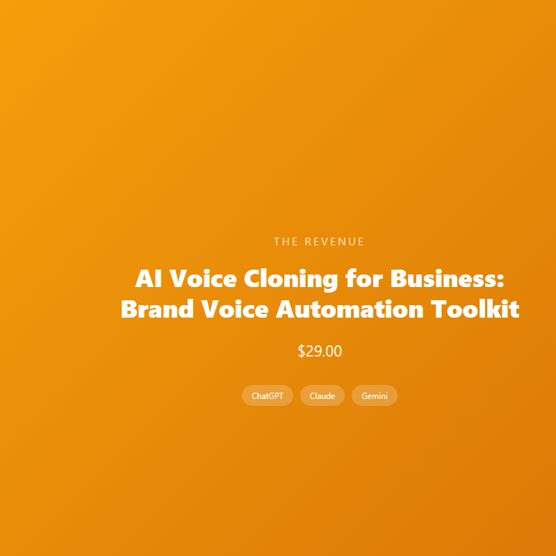 AI Voice Cloning for Business: Brand Voice Automation Toolkit