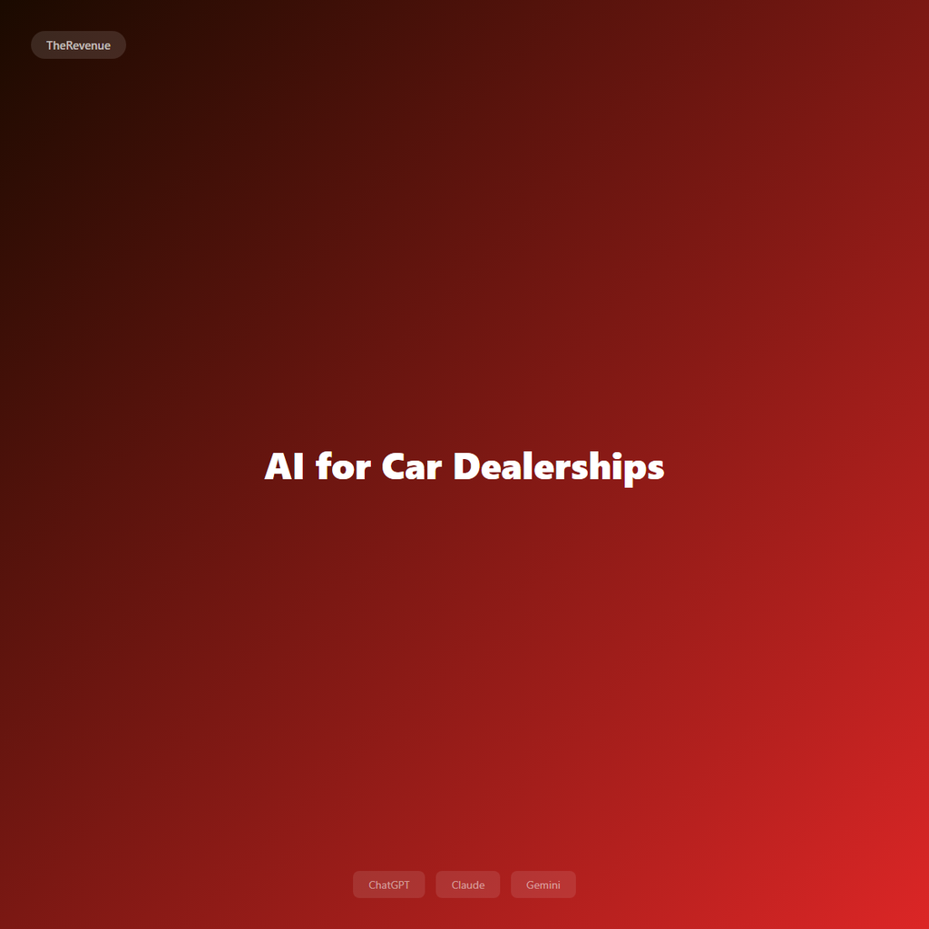 AI for Car Dealerships