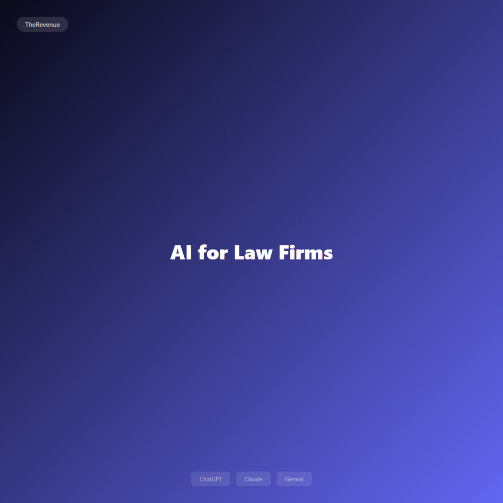 AI for Law Firms