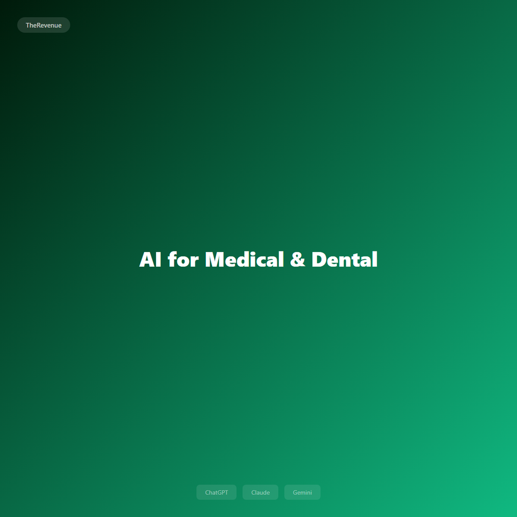 AI for Medical & Dental