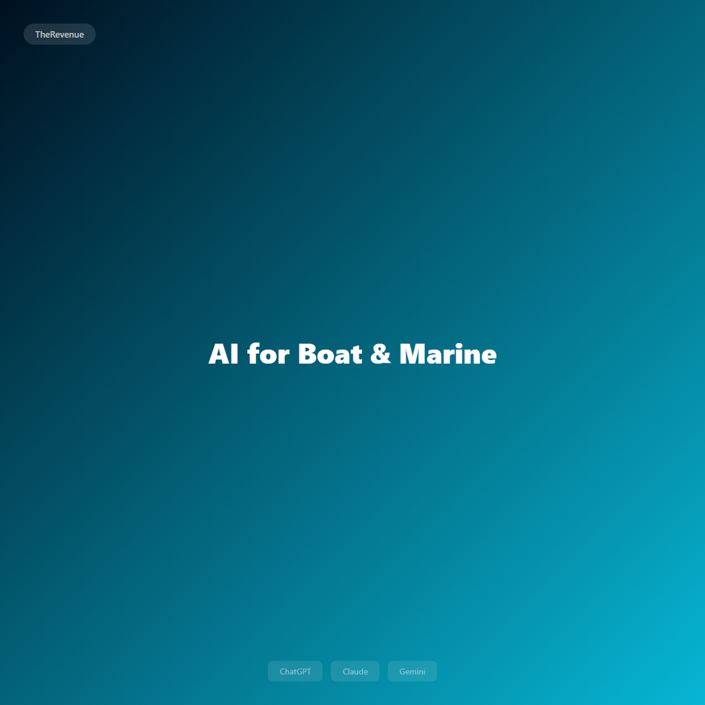 AI for Boat & Marine